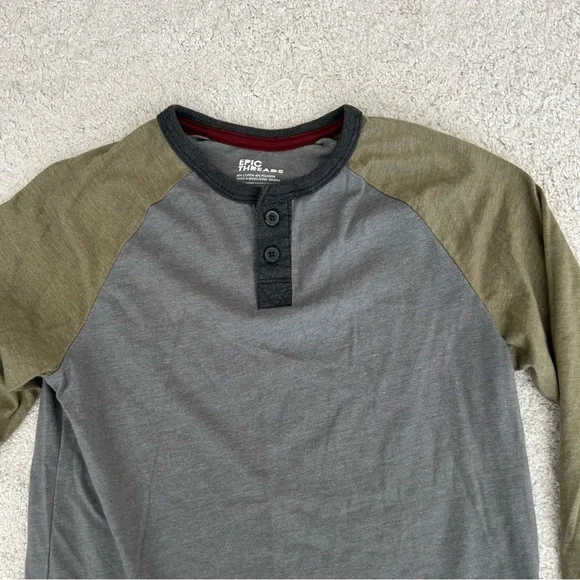 Epic Threads Boys Long Sleeve Henley Tshirt - Picture 2 of 12